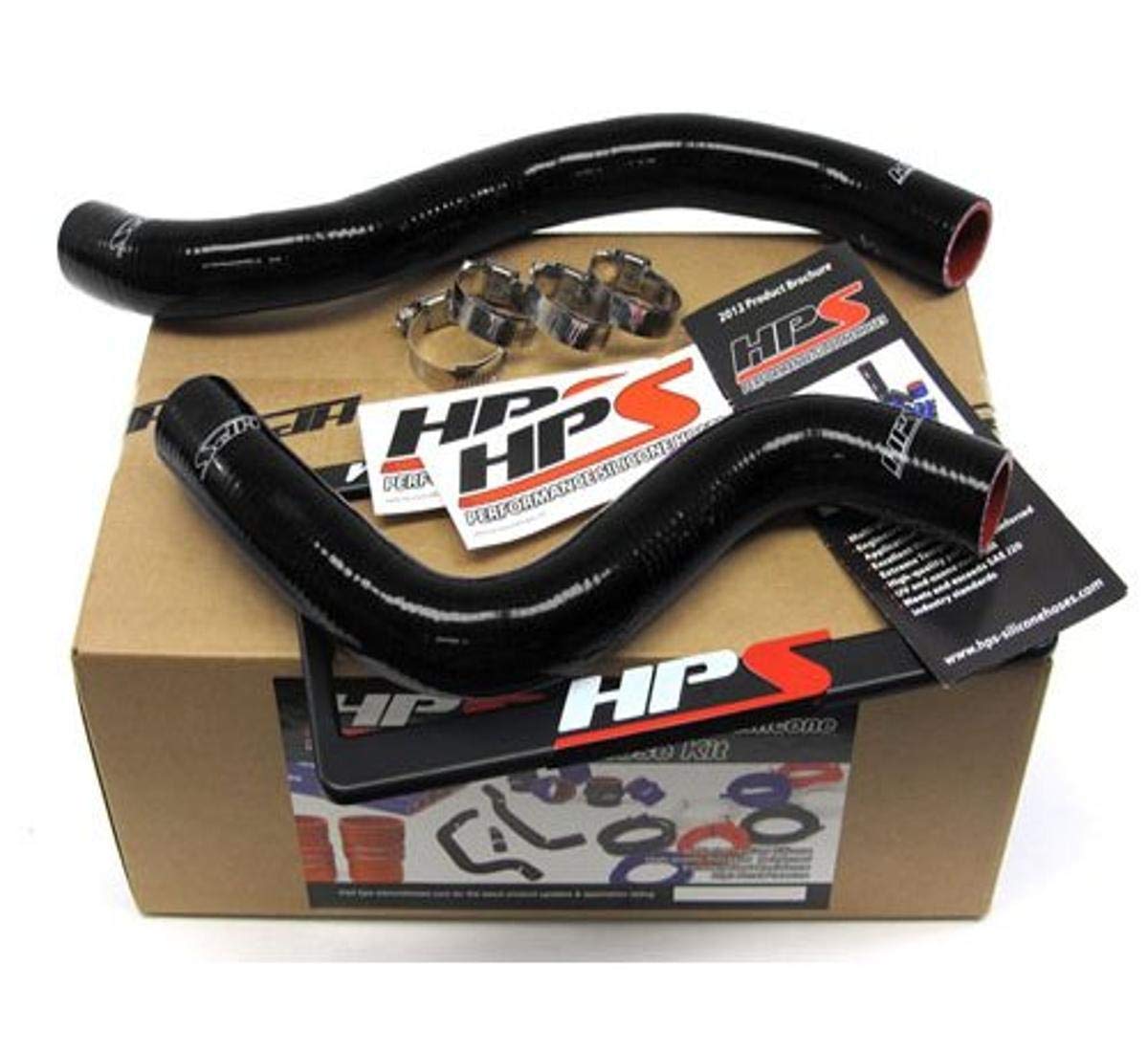 High-Performance HPS 57-1042-BLK Black Silicone Radiator Hose Kit for Mitsubishi Lancer - Upgrade Cooling System for Street Racing & Daily Driving