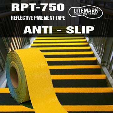 iFloortape DuraMark RPT-750 Orange Reflective Slip-Resistant Pavement Marking Tape – 8