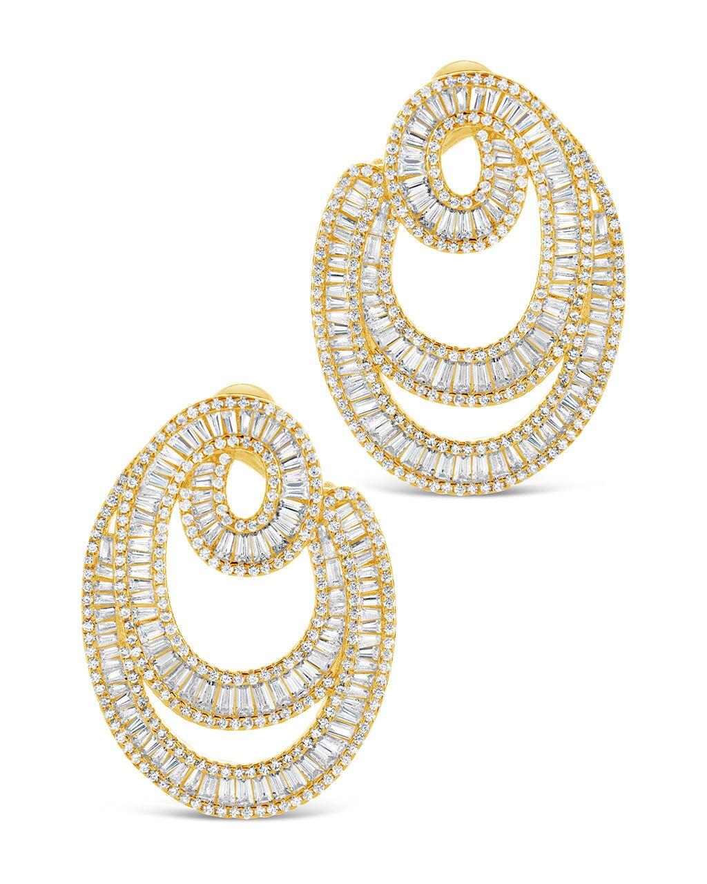 Arie CZ Statement Drop Earrings - Elegant Cubic Zirconia Dangle Earrings for Women, Perfect for Parties, Weddings & Special Occasions