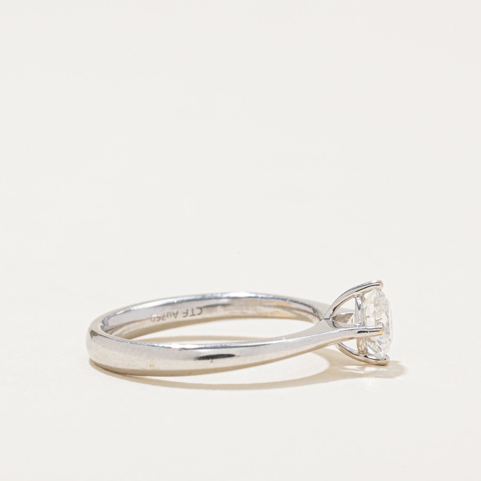 GIA Certified 0.53ct Solitaire Diamond Engagement Ring - Size 4.25 | Perfect Proposal Gift for Her | Wedding, Anniversary & Special Occasions