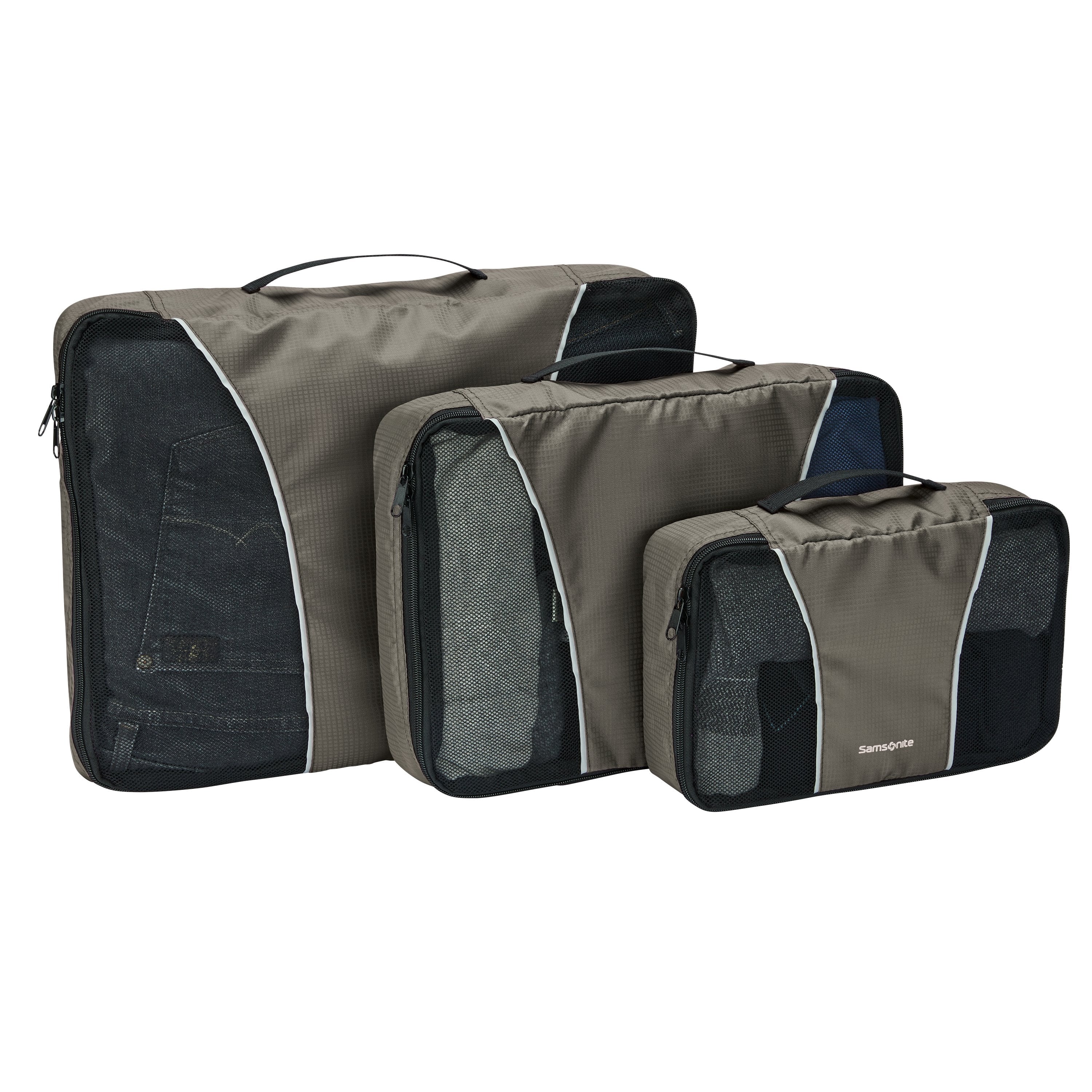 Samsonite 3-Piece Packing Cube Set - Lightweight Luggage Organizers for Travel - Perfect for Suitcases, Backpacks & Carry-Ons