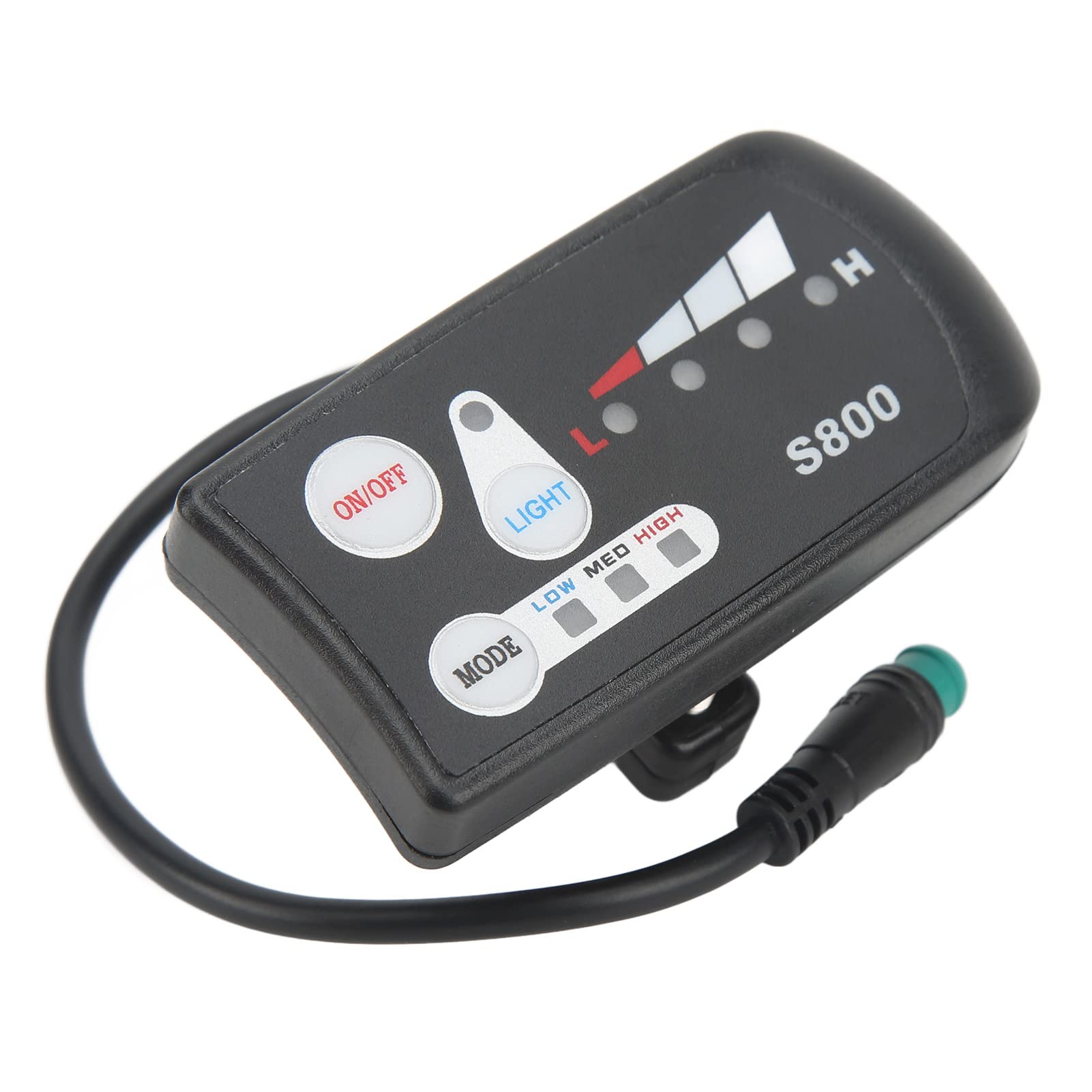 36V 48V Waterproof Electric Bike LED Display Meter - Multifunctional Digital Scooter S800 Display with Connector | Perfect for E-Bikes & Electric Scooters | Commuting, Leisure Riding & Outdoor Adventures