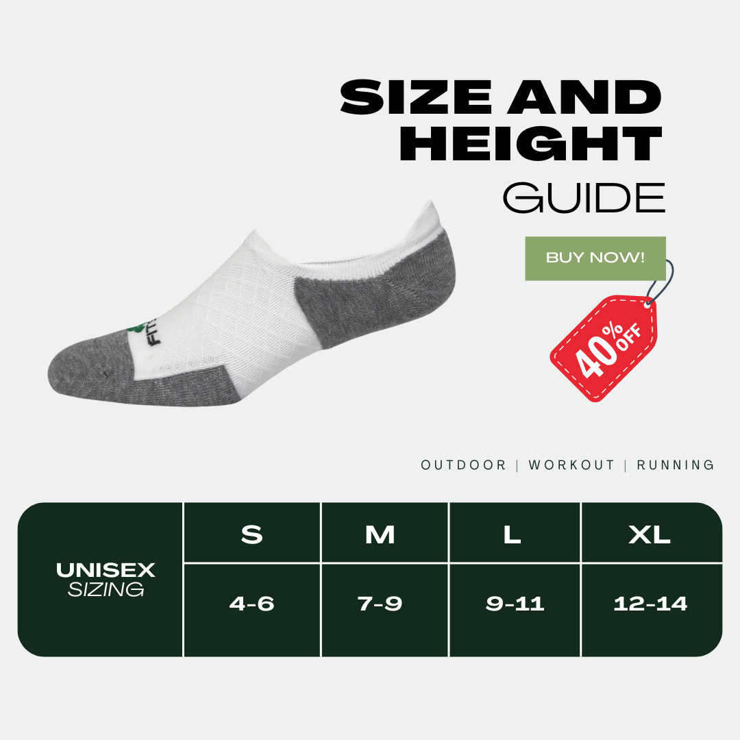 No Show Socks for Women & Men - Invisible Low Cut Liner Socks (3 Pack, White) - Perfect for Sneakers, Loafers & Dress Shoes
