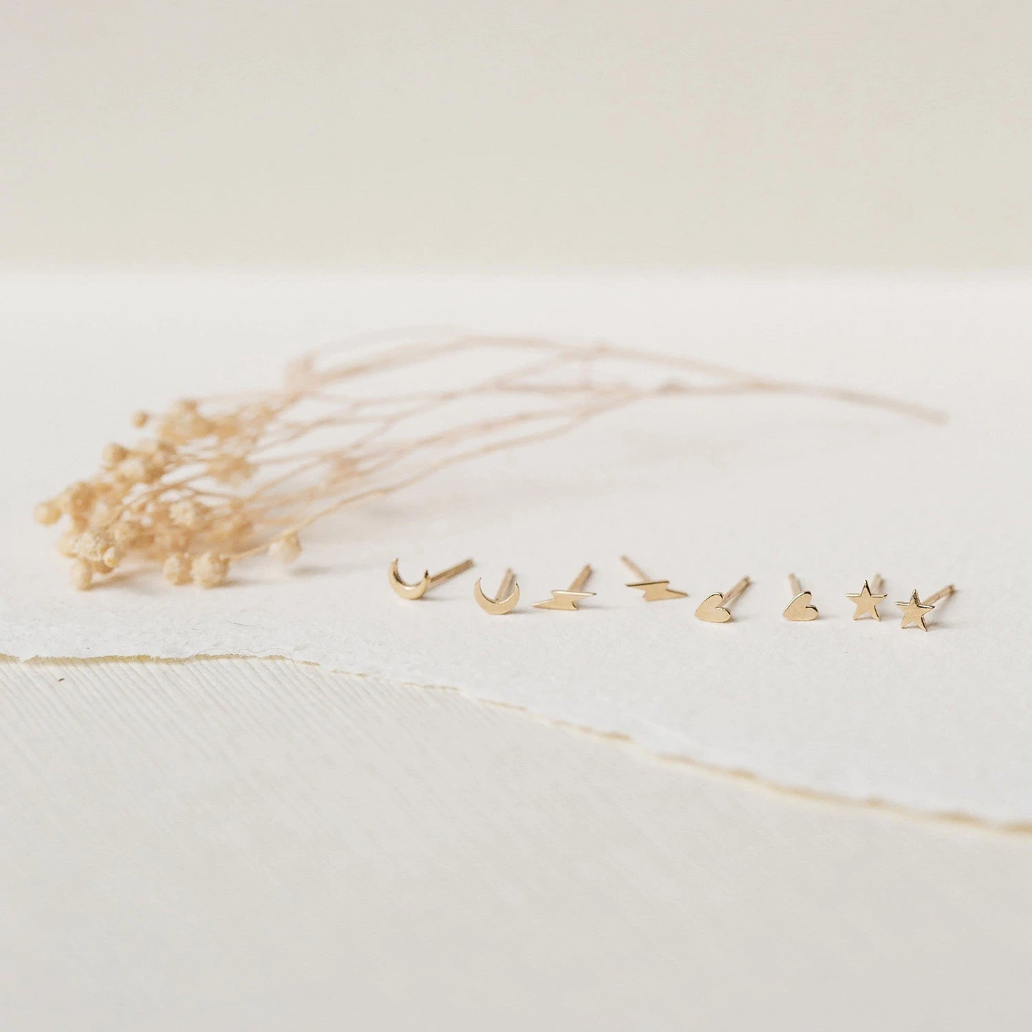 14K Yellow Gold Heart Earrings for Women - Dainty Everyday Love Jewelry Gift for Her | Perfect for Valentine's Day, Anniversary & Romantic Occasions