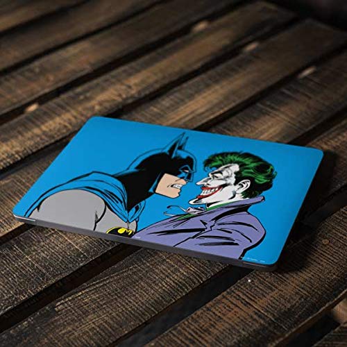 Officially Licensed Warner Bros Batman vs Joker Laptop Skin for MacBook Air 13-inch Retina (2018-2019) | Blue Background Design | Protective Decal Sticker | Perfect for School, Work & Travel