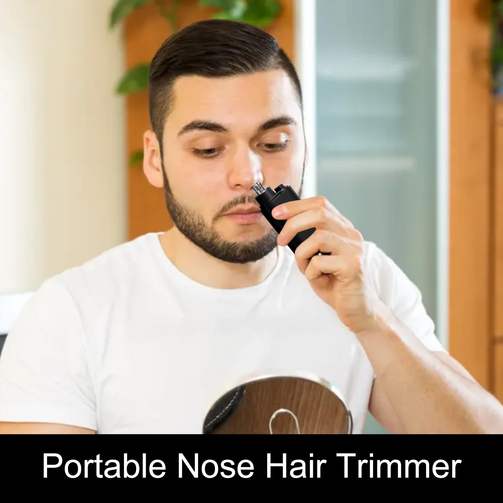 Electric Nose & Ear Hair Trimmer for Men & Women - Waterproof Portable Nose Hair Clipper with Dust Protection Cap | Personal Grooming Kit for Travel, Home & Gym Use