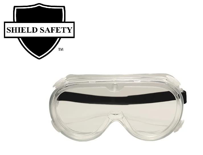 Clear Anti-Fog Safety Goggles with Adjustable Headbands & UV Protection - 20 Pack for Lab Work, Construction, and DIY Projects