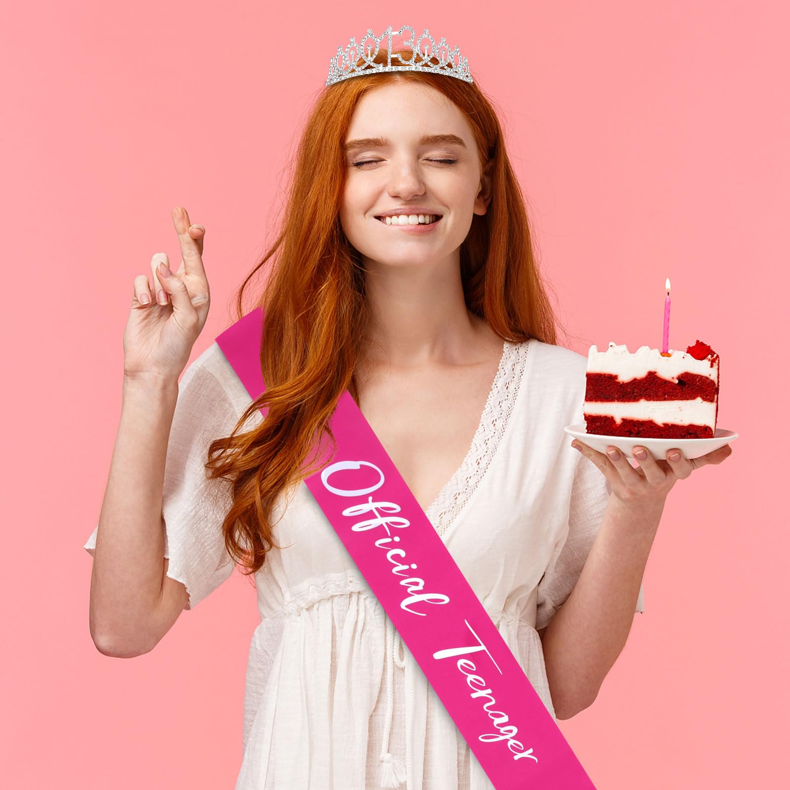 Silver Birthday Crown for Girls & Women | Elegant Birthday Party Decorations & Gifts | Perfect for Princess-Themed Parties, Quinceañeras & Special Celebrations