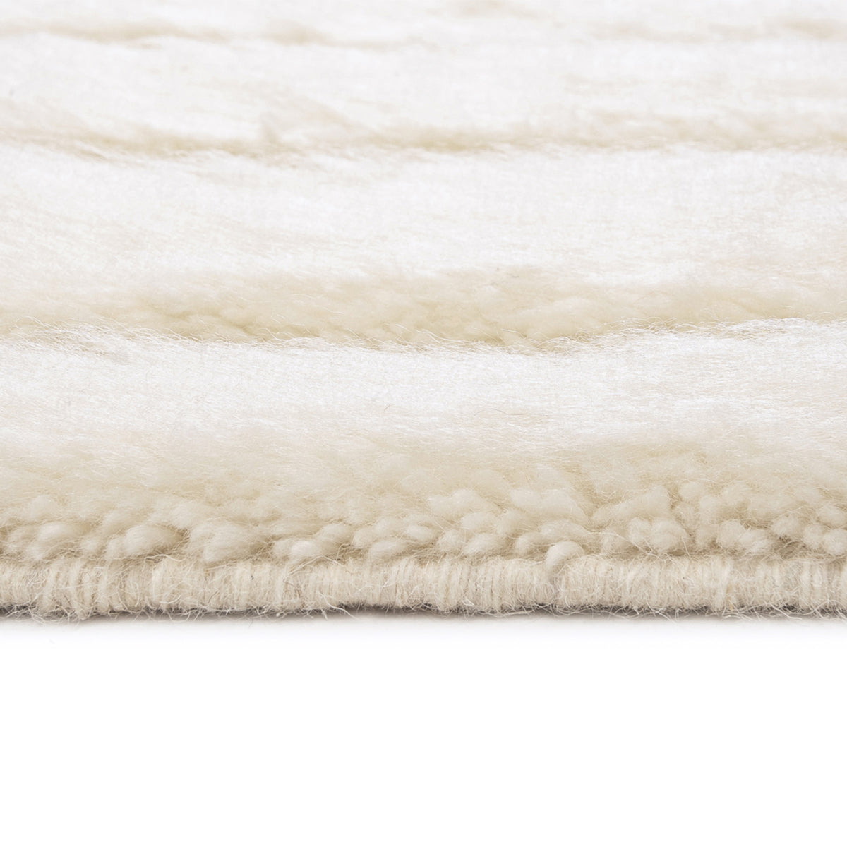 Fontana Abstract Textured Wool Rug - Soft Modern Area Rug for Living Room, Bedroom & Office - Premium Handmade Home Decor