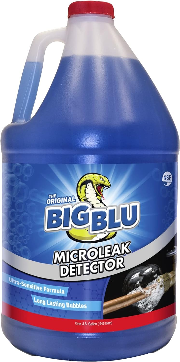 Big Blu Micro Leak Detector for Refrigeration Systems - 1 Qt RT100S, 1 Gal RT100G, 1 Qt Subzero RT150S, 8 oz RT175B Viper Blue - HVAC Leak Detection for AC Units, Freezers & Commercial Refrigerators