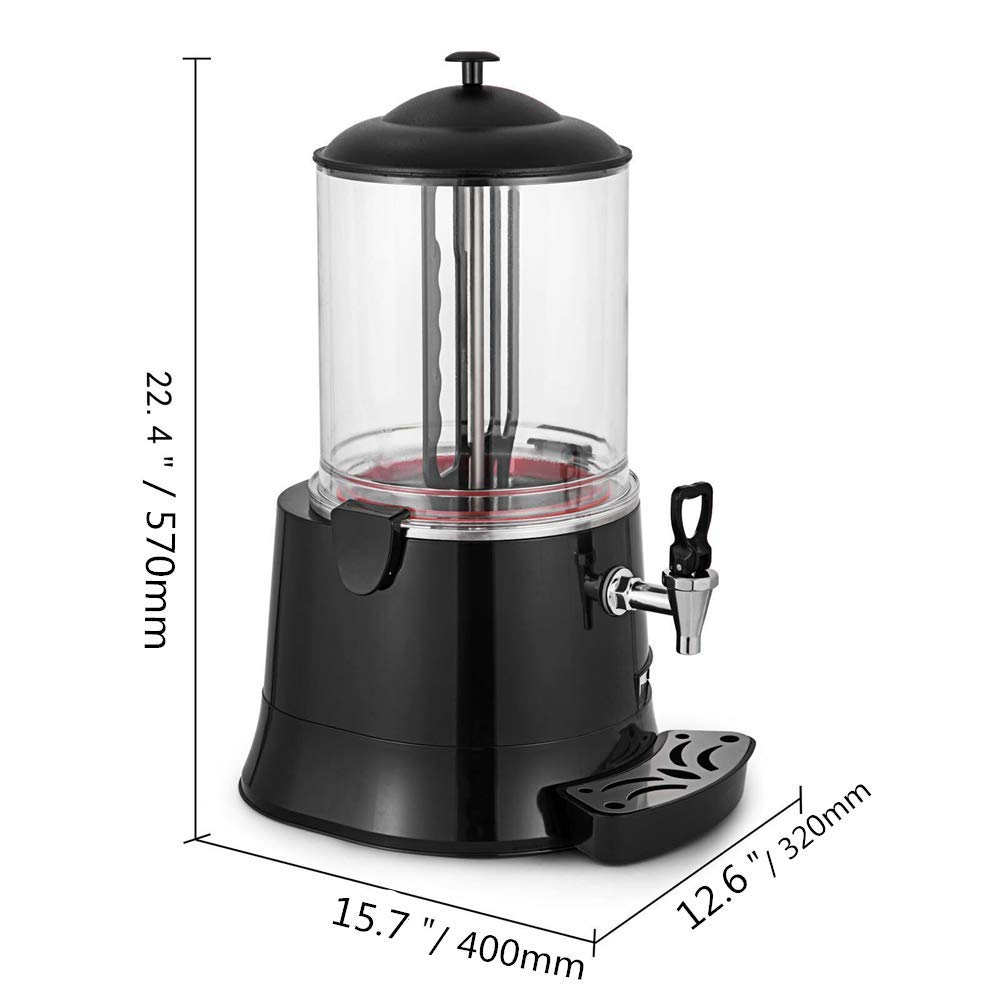 YUCHENGTECH 10L Commercial Hot Chocolate Maker Machine - Upgraded Chocolate Dispenser & Warmer for Coffee, Milk Tea & Beverages (CE Certified, 100-120V) - Perfect for Cafés, Restaurants & Catering Events