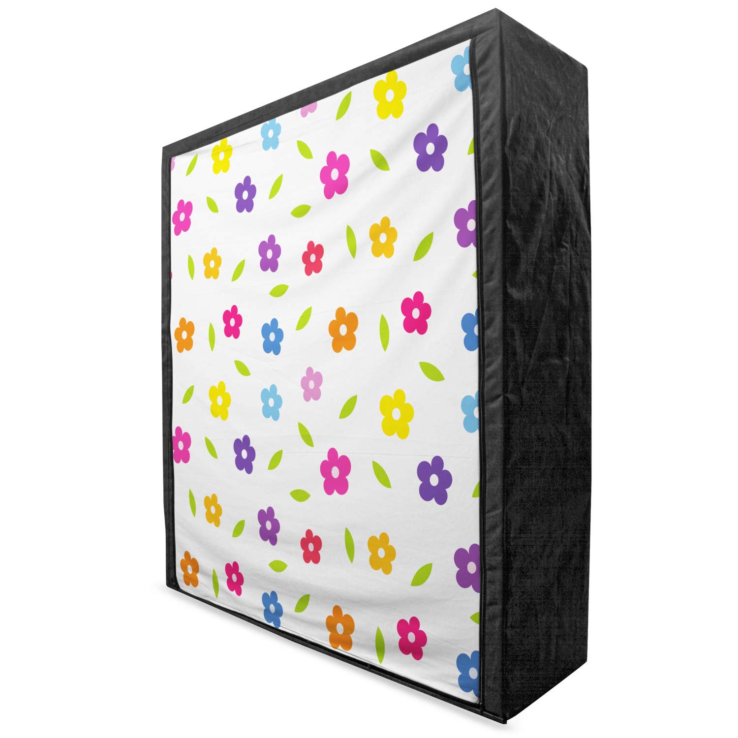 Ambesonne Colorful Portable Fabric Wardrobe with Shelves - 59