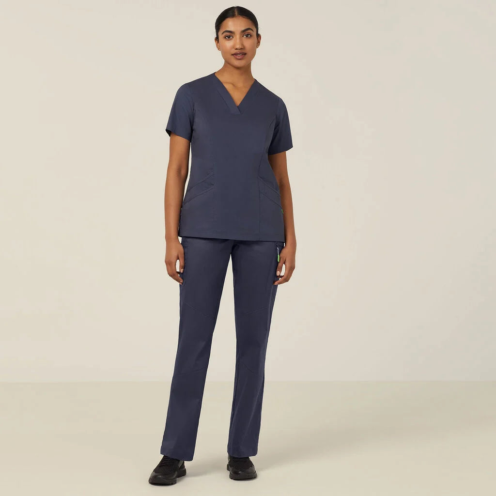 Next Generation Antibacterial Active Florence Scrub Top - Breathable Medical Uniform for Nurses & Healthcare Professionals - Perfect for Hospitals, Clinics & Long Shifts
