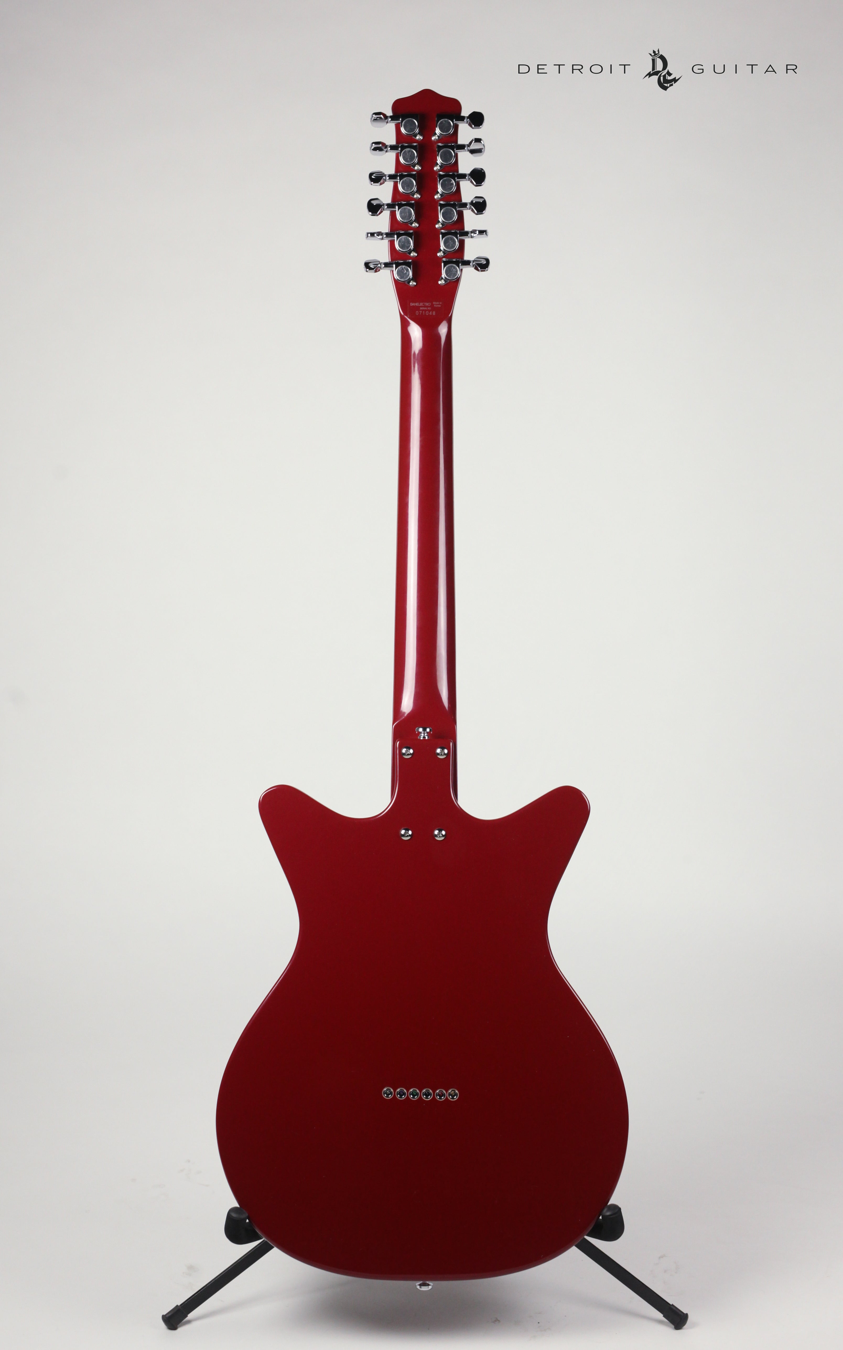 Danelectro 59X 12-String Electric Guitar in Blood Red Finish - Perfect for Rock, Blues & Vintage Music Performances