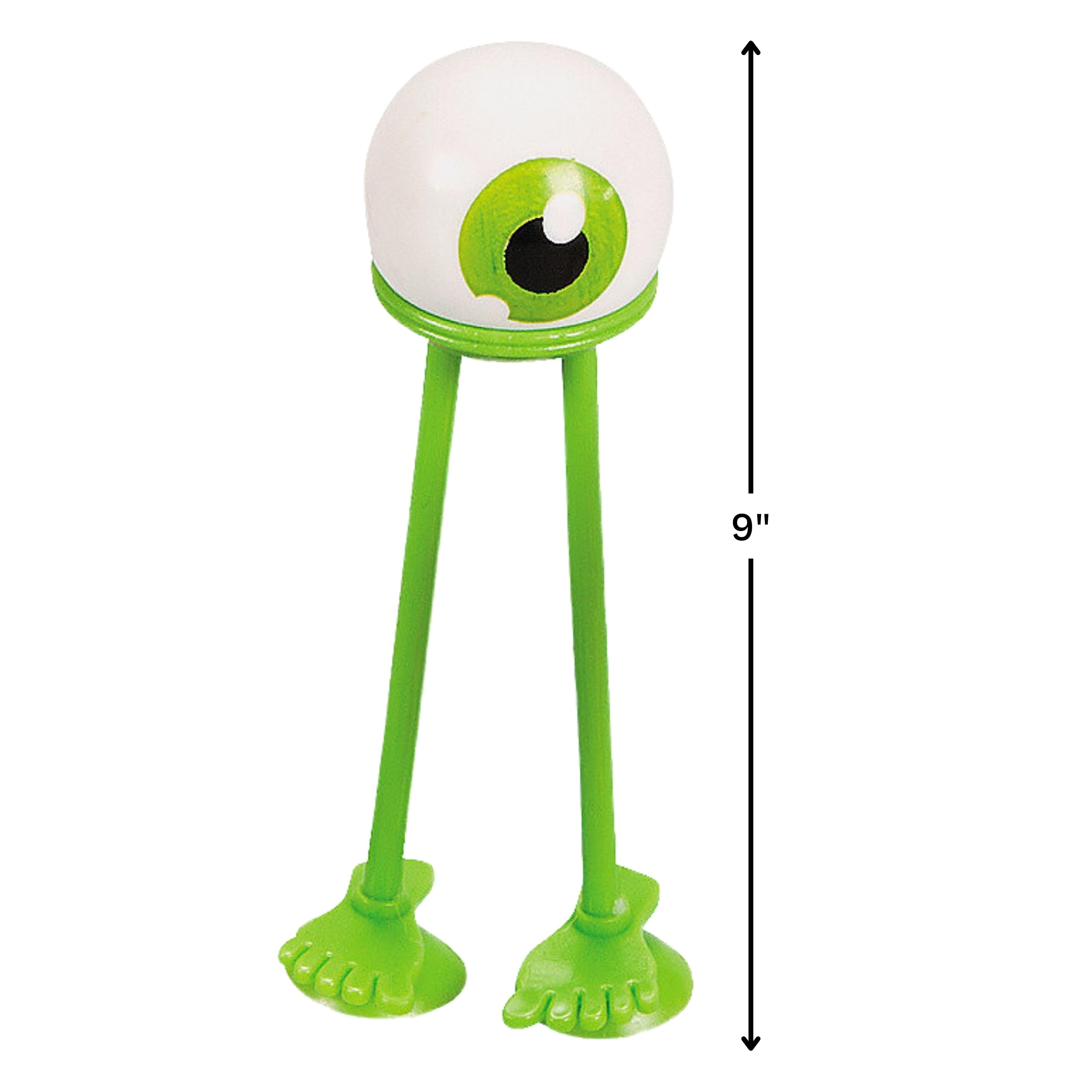 Fun Express Halloween Eyeballs with Suction Feet - 24pcs Bendable Vinyl Toys for Kids, Party Favors & Decorations - Perfect for Halloween Costumes, Classroom Prizes & Spooky Party Supplies