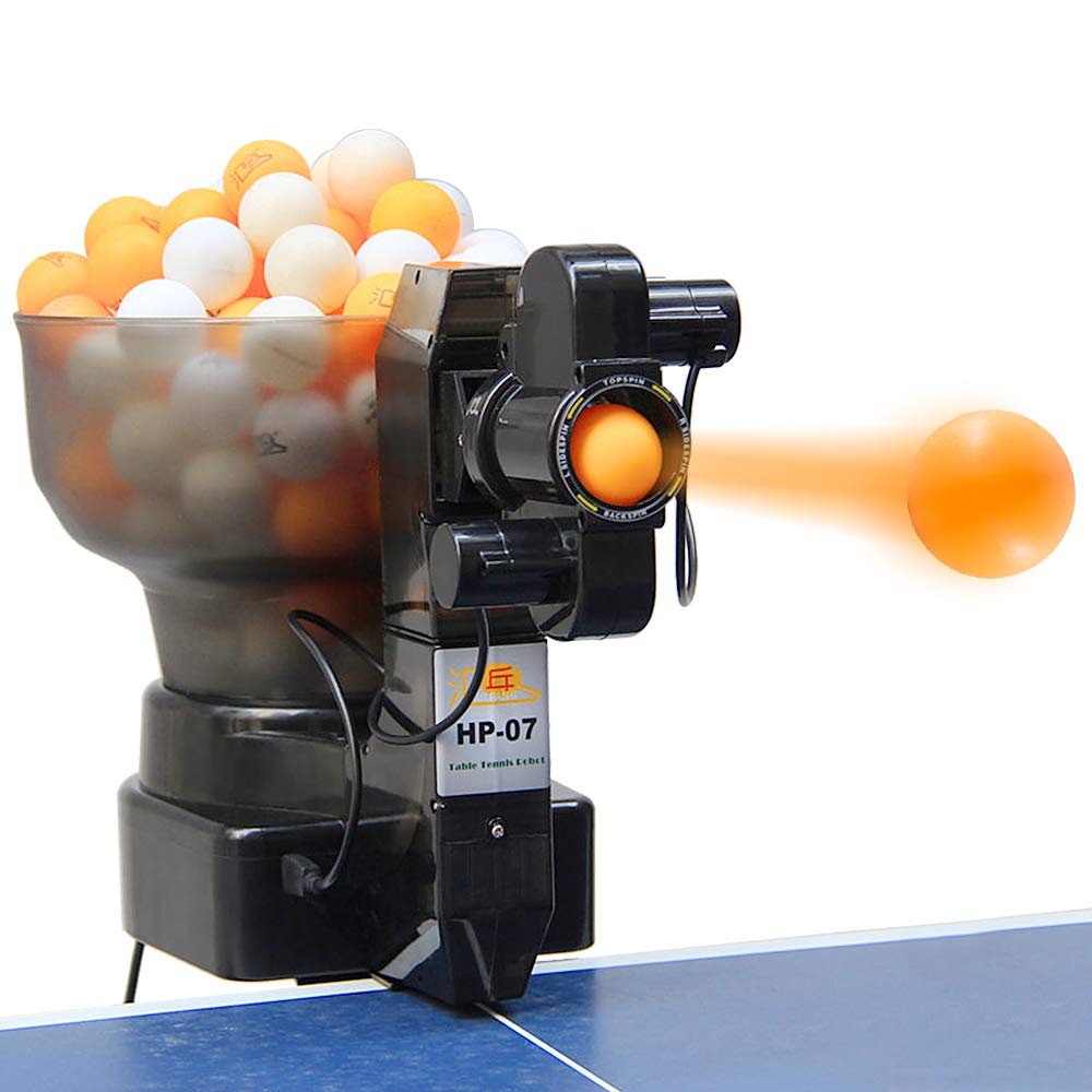 Lixada Automatic Table Tennis Robot Trainer - 40mm Regulation Ping Pong Ball Machine for Solo Practice | Perfect for Home, Club & Professional Training Sessions