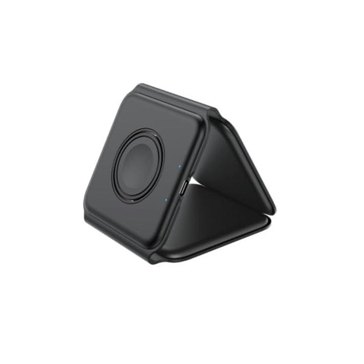 QDOS 3-in-1 Wireless Charging Station with Qi2 Technology - Fast Charging Base for iPhone, Samsung & AirPods - Perfect for Home, Office & Travel