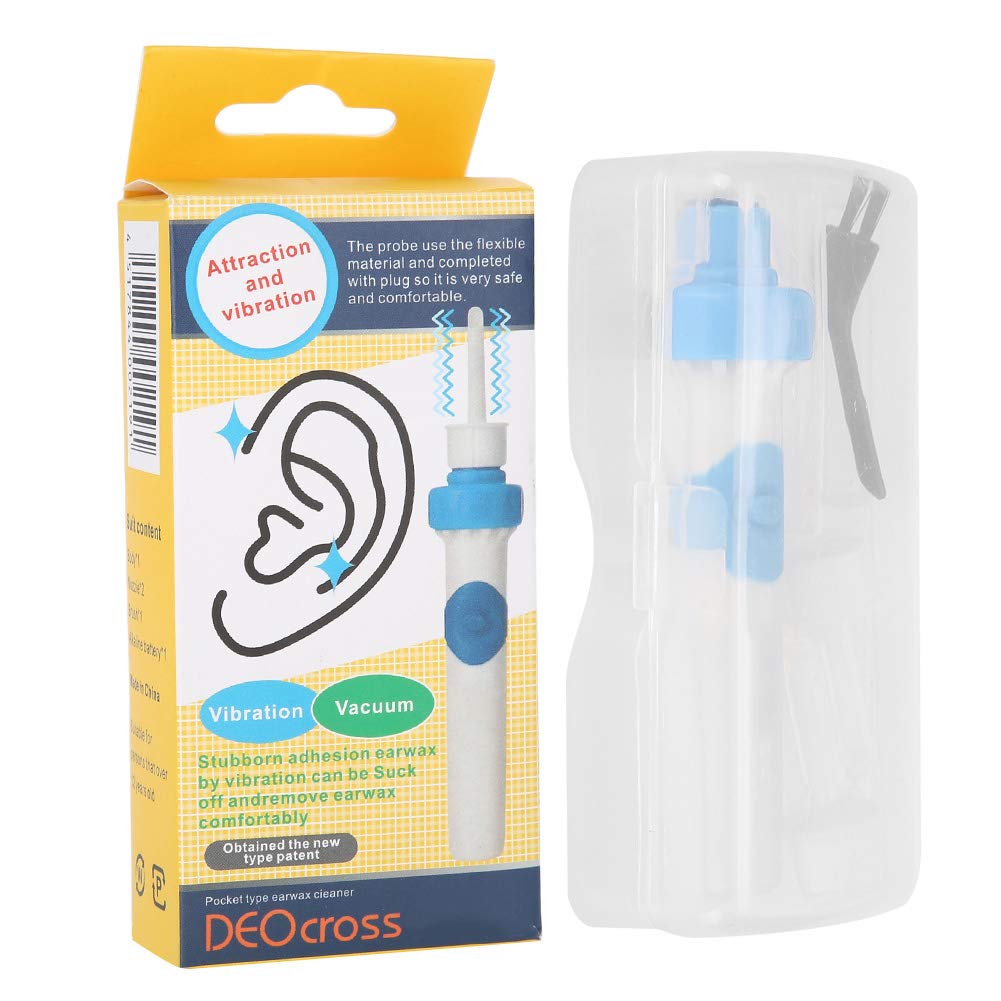 Electric Ear Wax Remover Vacuum Tool - Low Noise & Portable Ear Cleaner for Kids, Adults & Elderly - Safe & Gentle Earwax Removal for Home, Travel & Daily Hygiene