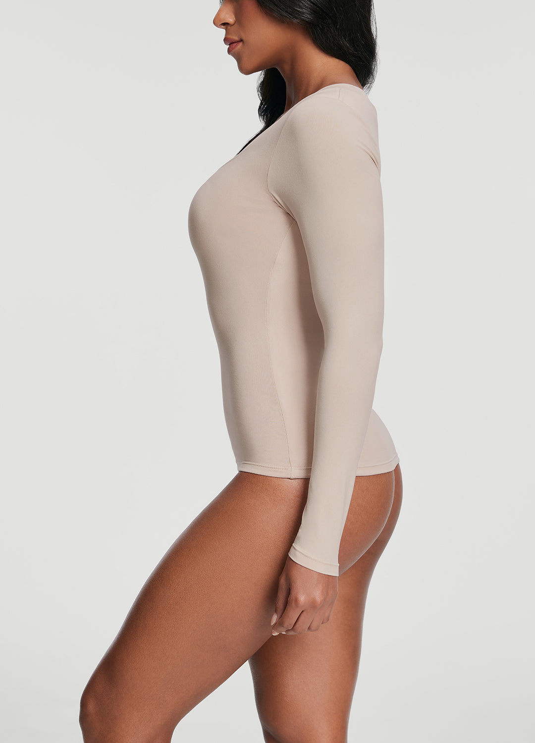Women's Scoop Neck Long Sleeve T-Shirt - Soft Stretchy Casual Blouse for Everyday Wear | Perfect for Work, Date Night & Weekend Outfits