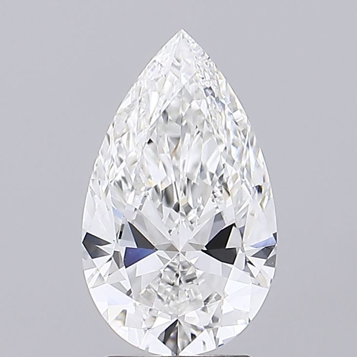 3 Carat F VS1 Pear Lab Grown Diamond - Elegant Engagement Ring for Women, Perfect for Proposals & Anniversaries