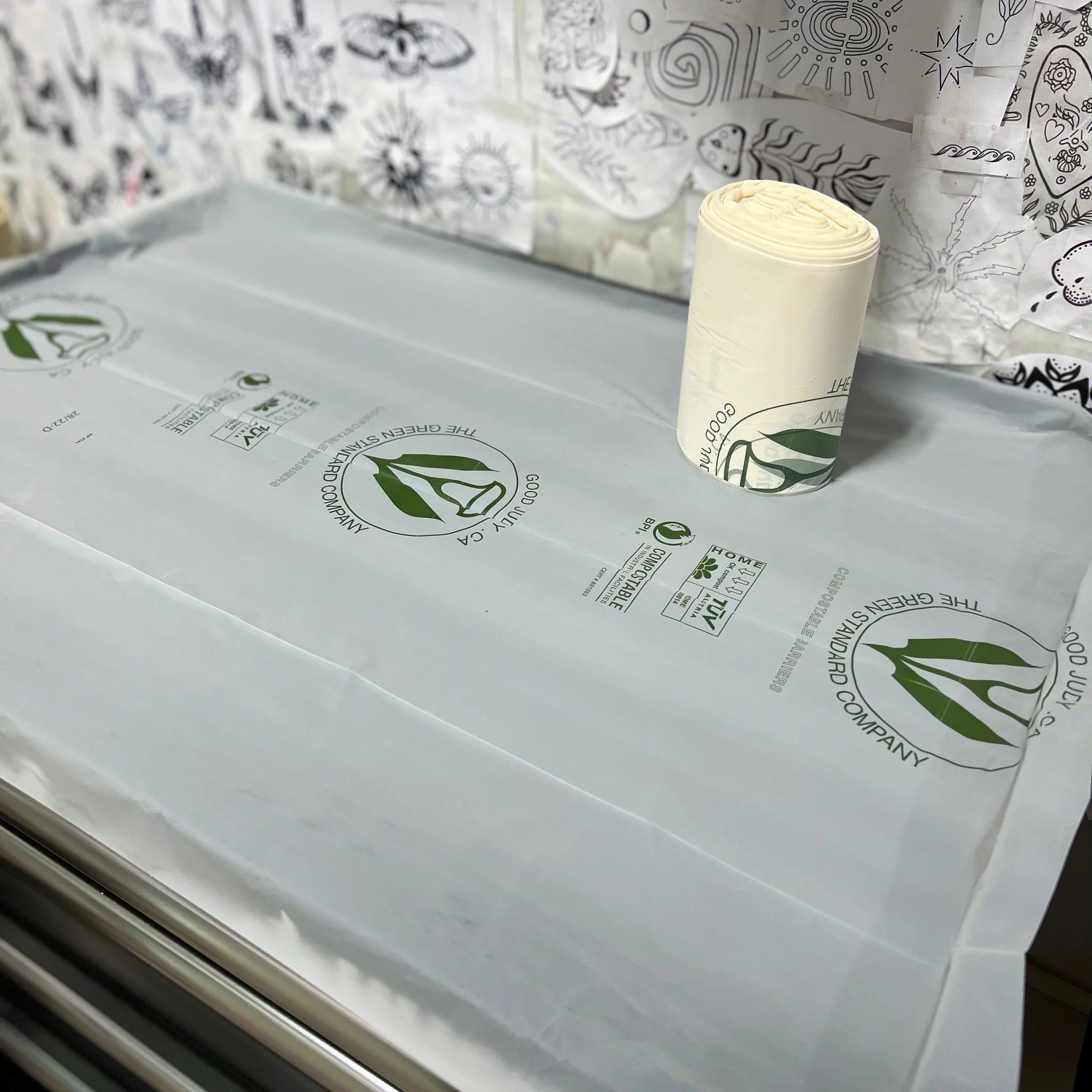 Eco-Friendly Good Judy Compostable Station Covers - Biodegradable & Sustainable for Parties, Events & Waste Management