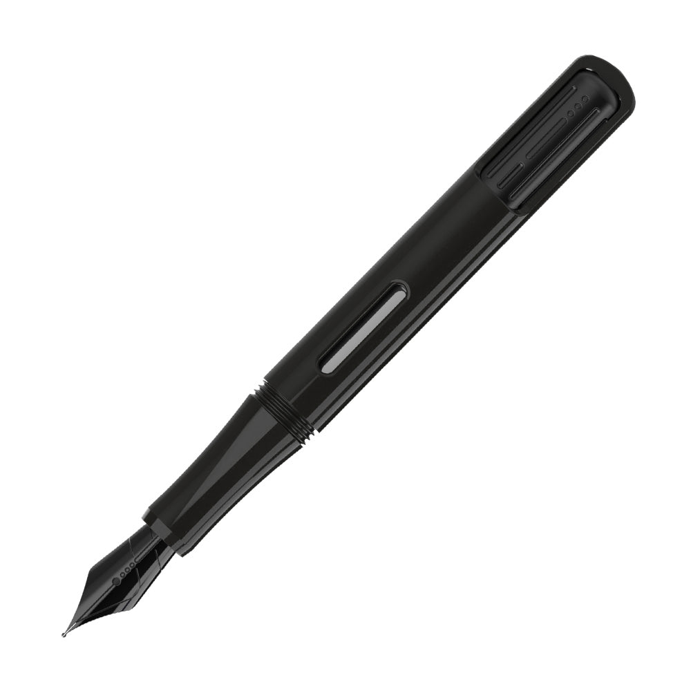 Premium Endless Captiva Stealth Fountain Pen - Smooth Writing Black Ink Pen for Professionals & Students - Perfect for Office, Journaling & Gift Giving