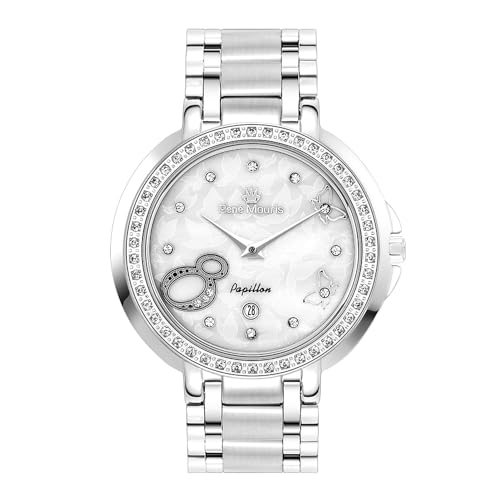 White Dial - Silver Case - Silver Band - Silver Applique