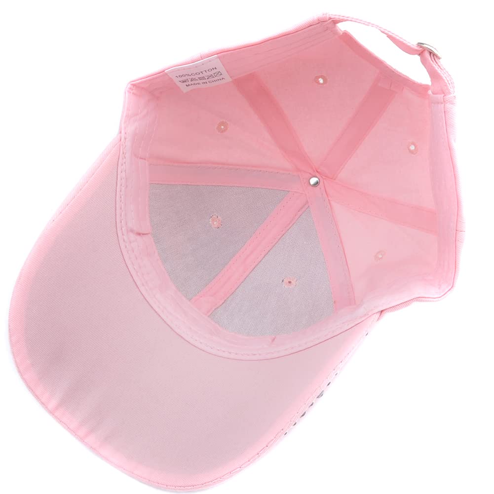 Bling Rhinestone Hats for Women - I Love Jesus Baseball Cap with Adjustable Denim Design | Perfect for Golf, Church & Casual Wear