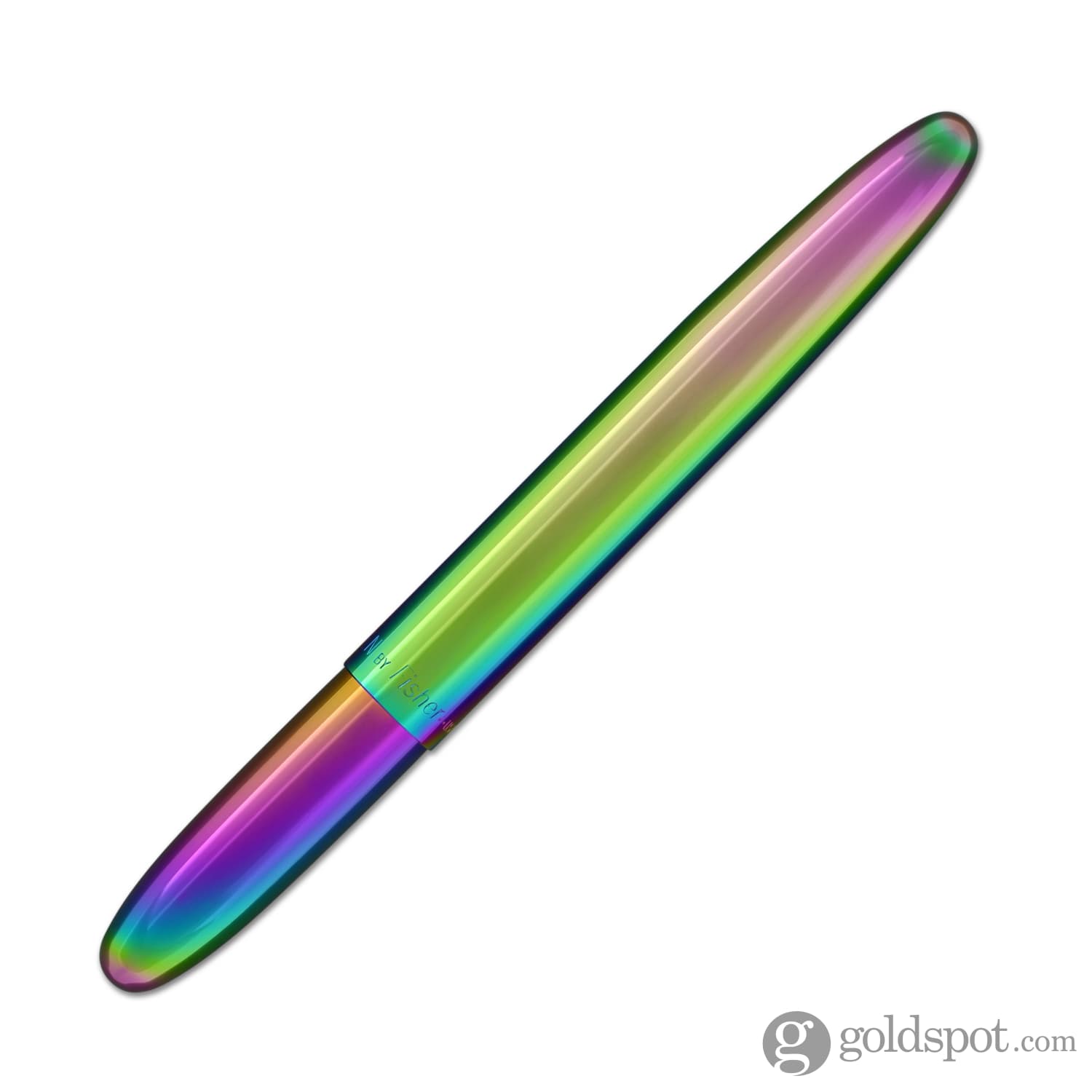 Fisher Space Pen Bullet Ballpoint Pen - Rainbow Titanium Nitride Coating - Compact & Refillable - Perfect for Outdoor, Travel, and Everyday Use