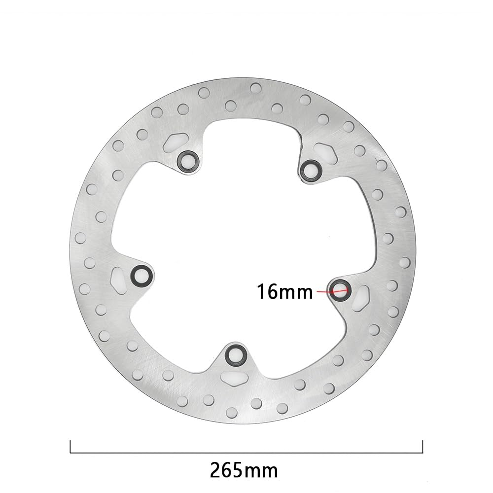 BMW R1200GS R NineT Scrambler Pure Cafe Racer Urban GS R1200RT K52 Rear Brake Disc Rotor - High Performance Motorcycle Brake Disks for Smooth Stopping & Enhanced Safety - Perfect for Adventure Touring, City Riding & Off-Road Motorcycles