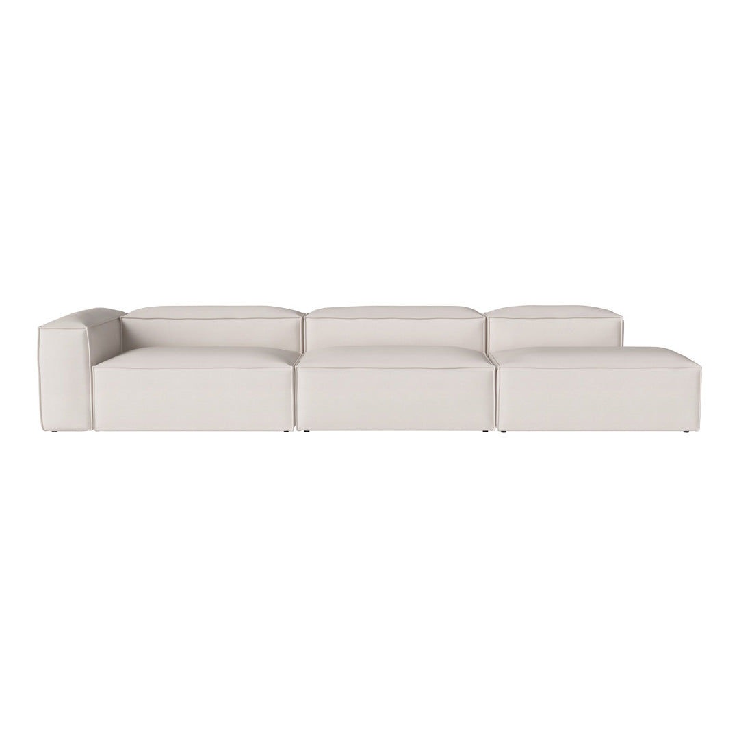 Cosima 3-Seater Sofa with Open End - Modern Living Room Furniture for Small Spaces & Apartments | Perfect for Lounging, Entertaining & Relaxing
