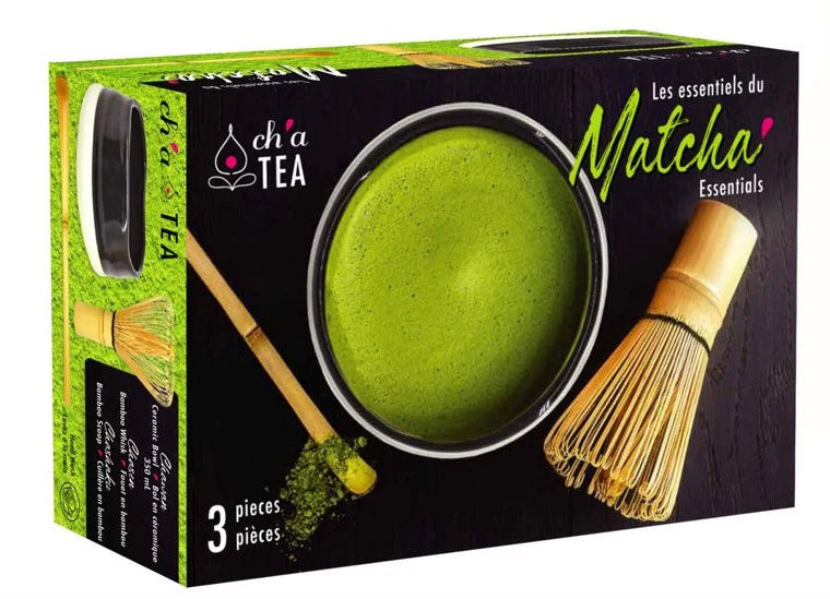 Premium Danesco Ch'a Matcha Tea Making Set - Authentic Japanese Ceremonial Green Tea Kit for Whisking & Brewing - Perfect for Home, Office, or Gifting Tea Lovers
