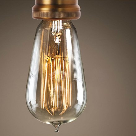 Vintage Industrial Adjustable 5-Light Edison Bulb Pendant Lamp - 20