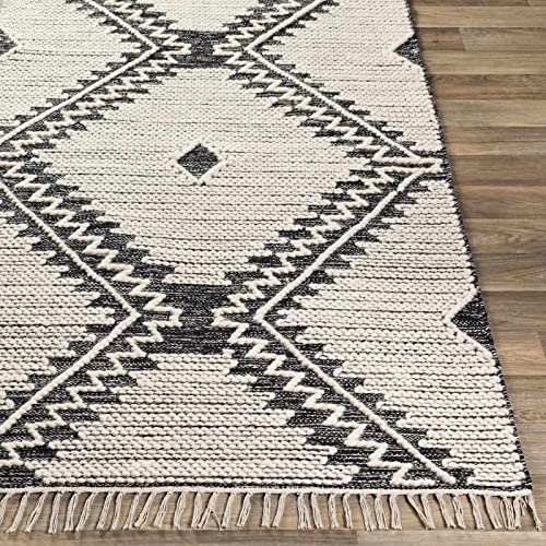 Mark&Day 5x7 Maryport Global Black Area Rug - Soft Black Beige Carpet for Living Room, Bedroom, Kitchen - Non-Slip Floor Mat (5' x 7'6