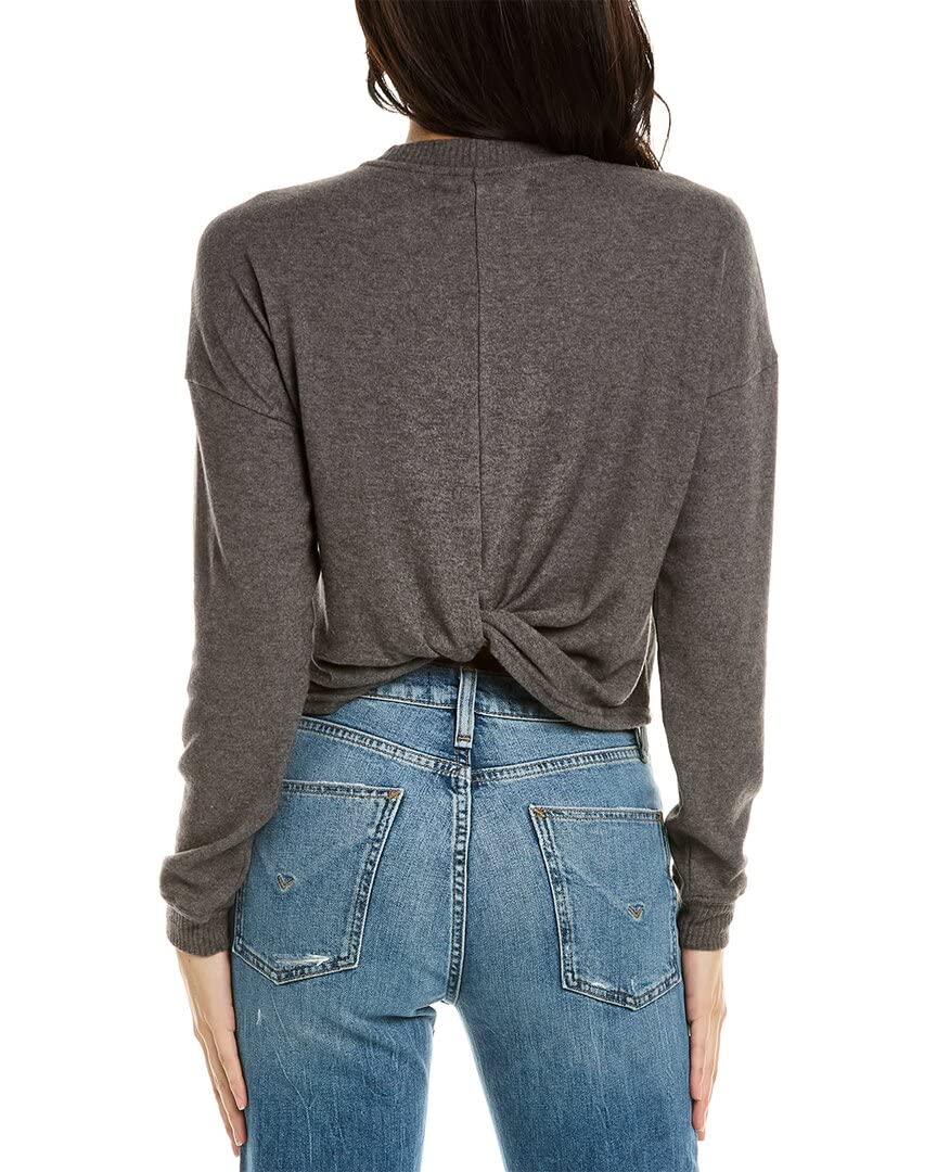 HUDSON Women's Long Sleeve Twist Back Sweatshirt - Comfortable Pullover for Casual Wear, Workout & Lounge