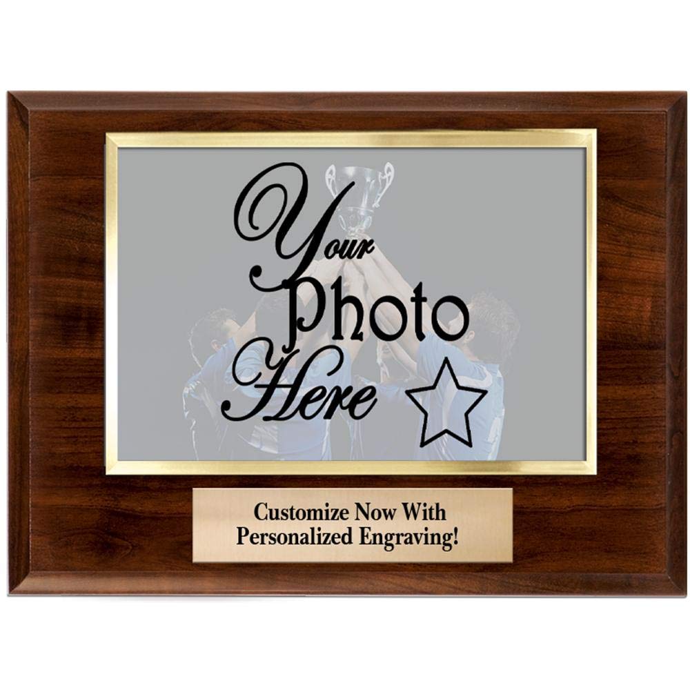 Custom 10x8 Photo Plaque with Acrylic Cover - Personalized Engraved Gift for Awards & Home Decor