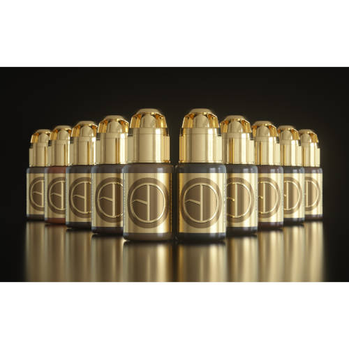 Perma Blend Brow Daddy Gold Collection Set - Professional Eyebrow Tattoo Pigment Kit for Microblading & Ombre Brows - Perfect for Salon Artists & DIY Beauty Enthusiasts