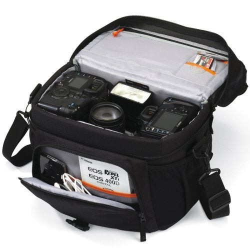Lowepro Nova 170 AW DSLR Camera Shoulder Bag - Waterproof & Durable for Travel & Outdoor Photography (Black)