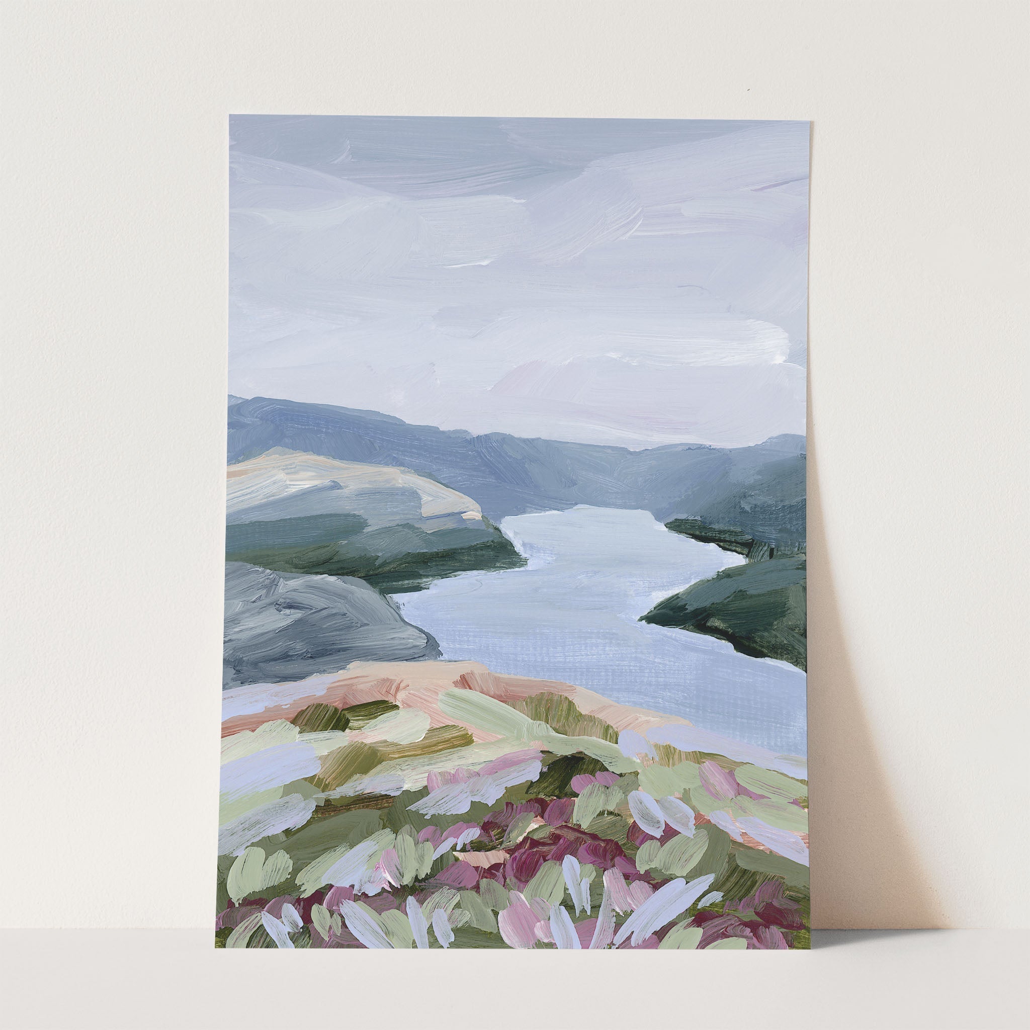 Stop at the Fjord Art Print - Stunning Scandinavian Landscape Wall Decor for Living Room, Bedroom & Office - Perfect Nordic Nature Poster for Home & Office Decoration