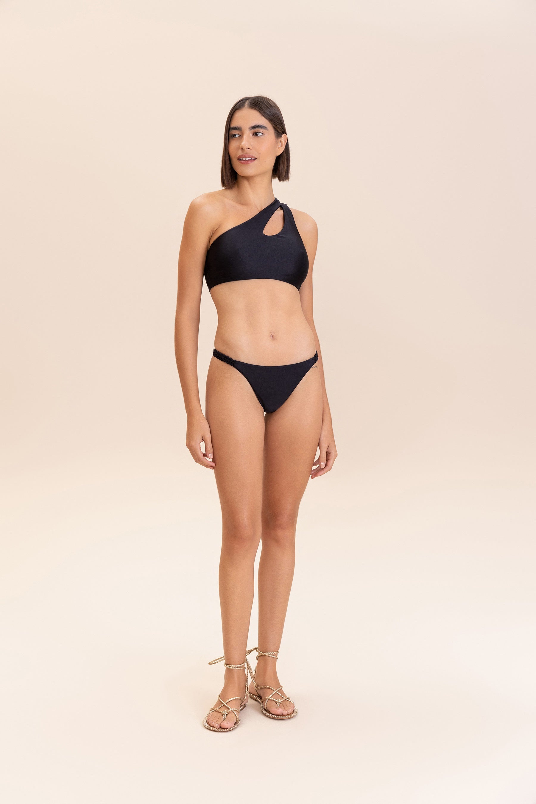 Shine One Shoulder Bikini Top for Women - Sexy Swimwear for Beach & Pool Party - Trendy Summer Bathing Suit Top
