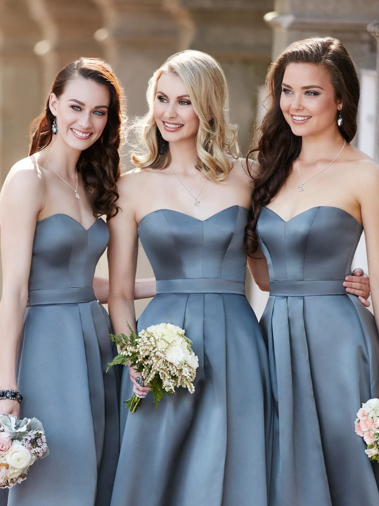 Elegant Bridesmaid Necklace Set - 2/4/6/8pcs Wedding Jewelry Gift for Bridal Party | Perfect for Proposal Gifts, Wedding Day & Special Occasions