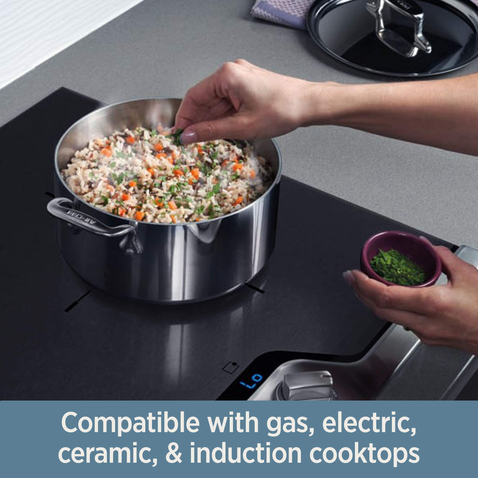 All-Clad D3 3-Ply Stainless Steel Fry Pan Set - 2 Piece (10 & 12 Inch) - Induction, Oven & Broiler Safe Up to 600°F - Professional Cookware for Home Chefs - Perfect for Searing, Sautéing & Pan-Frying Steaks, Vegetables & More