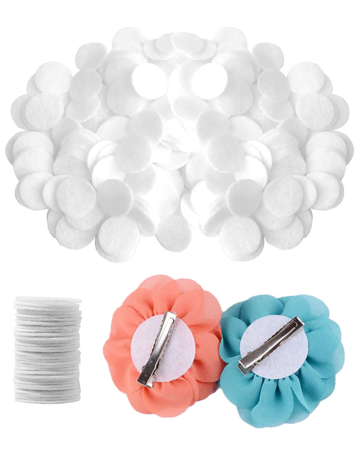 2000PCS 1 Inch White Stiff Wool Felt Circles - DIY Craft Felt Pads for Wax Seals, Hair Accessories, Scrapbooking & Home Decor Projects