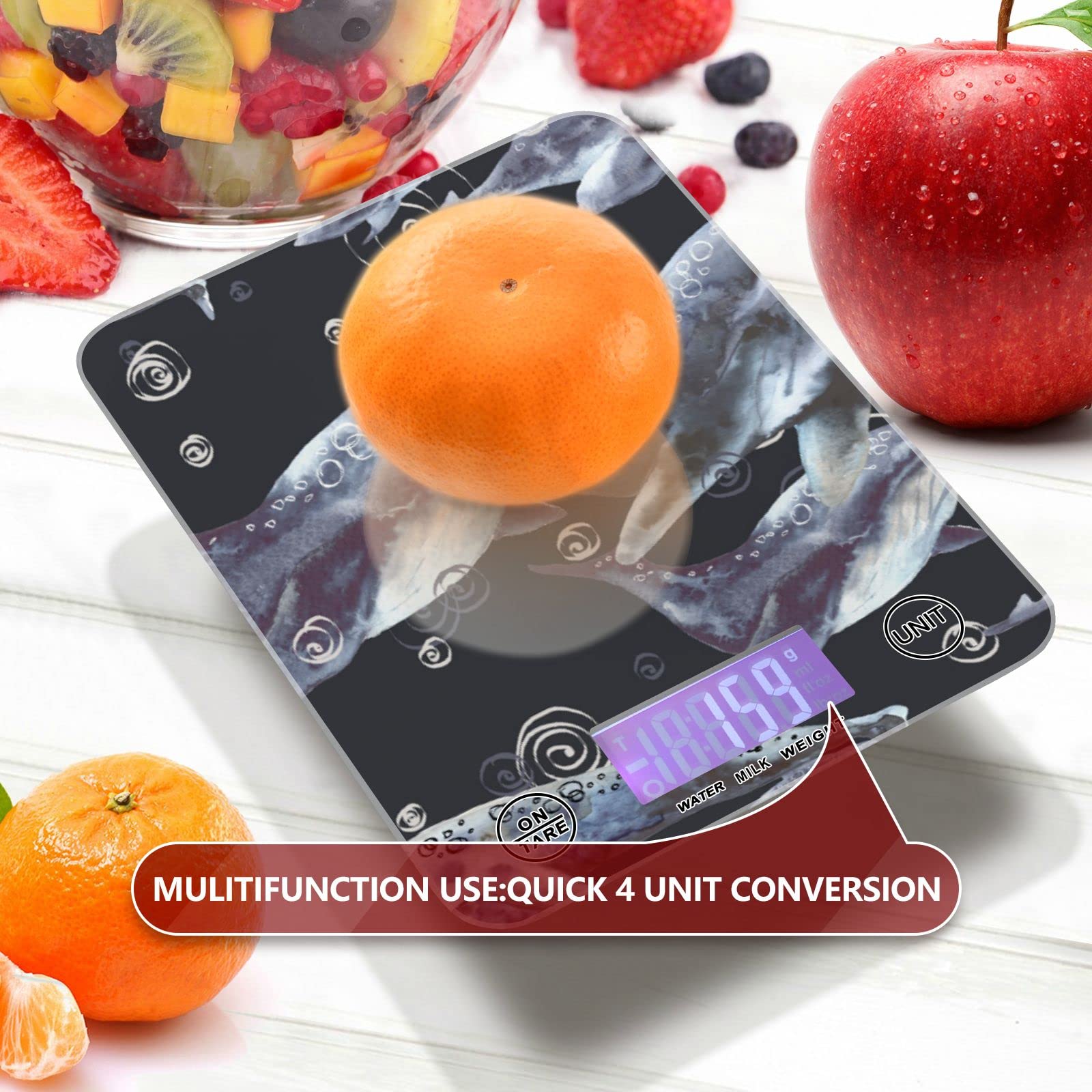 Waterproof Digital Kitchen Scale - Ounces & Grams for Cooking, Baking & Coffee