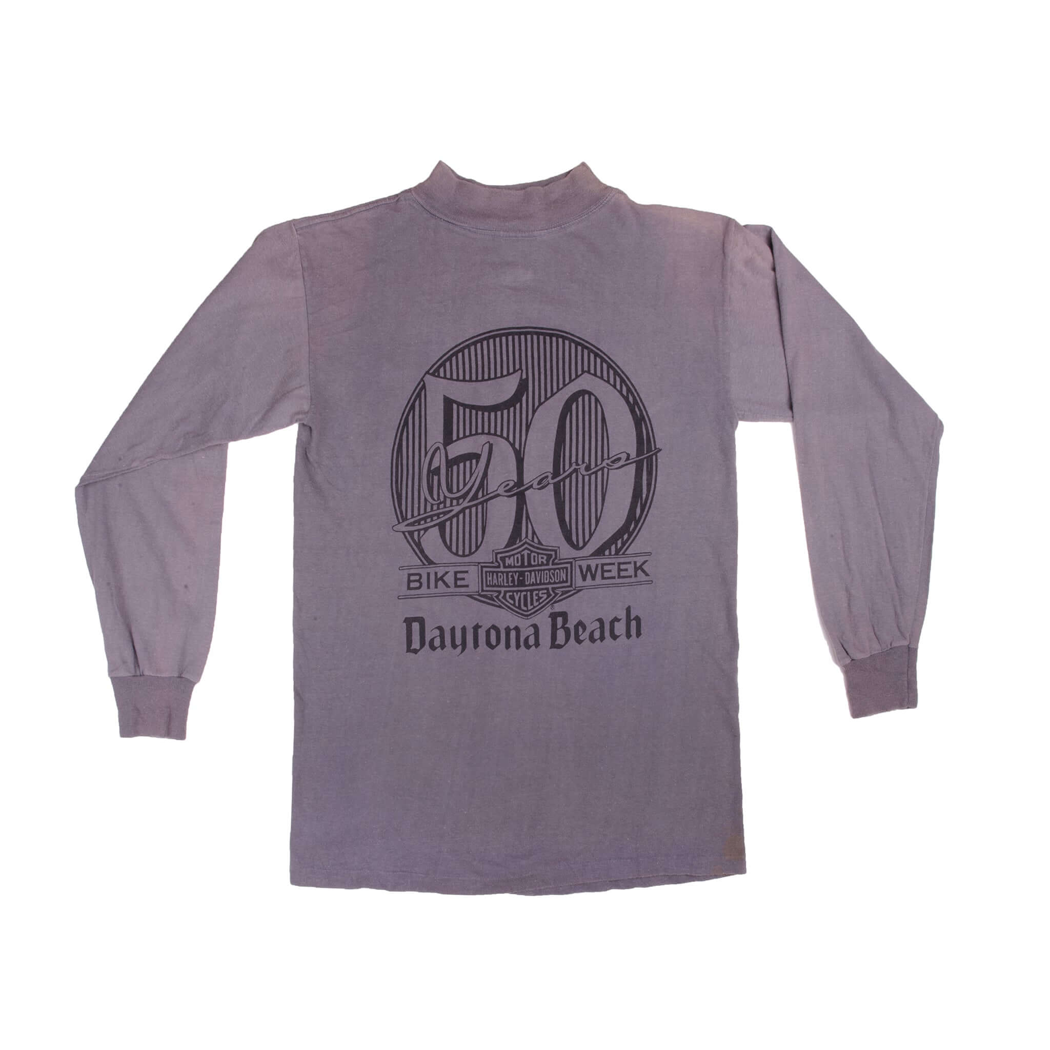 Vintage 3D Emblem Harley Davidson Long Sleeve T-Shirt 1989 Small - Made in USA - Motorcycle Riding & Retro Fashion Styling