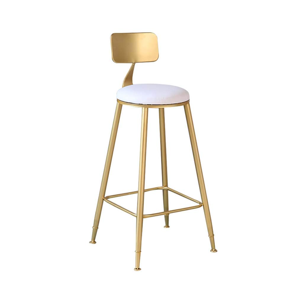 AFEO Bar Stools - Adjustable Height Bar Chair with Backrest, 75cm High Stool for Kitchen Counter, Dining, Cafe & Lounge - Durable & Comfortable Seating for Home & Commercial Use
