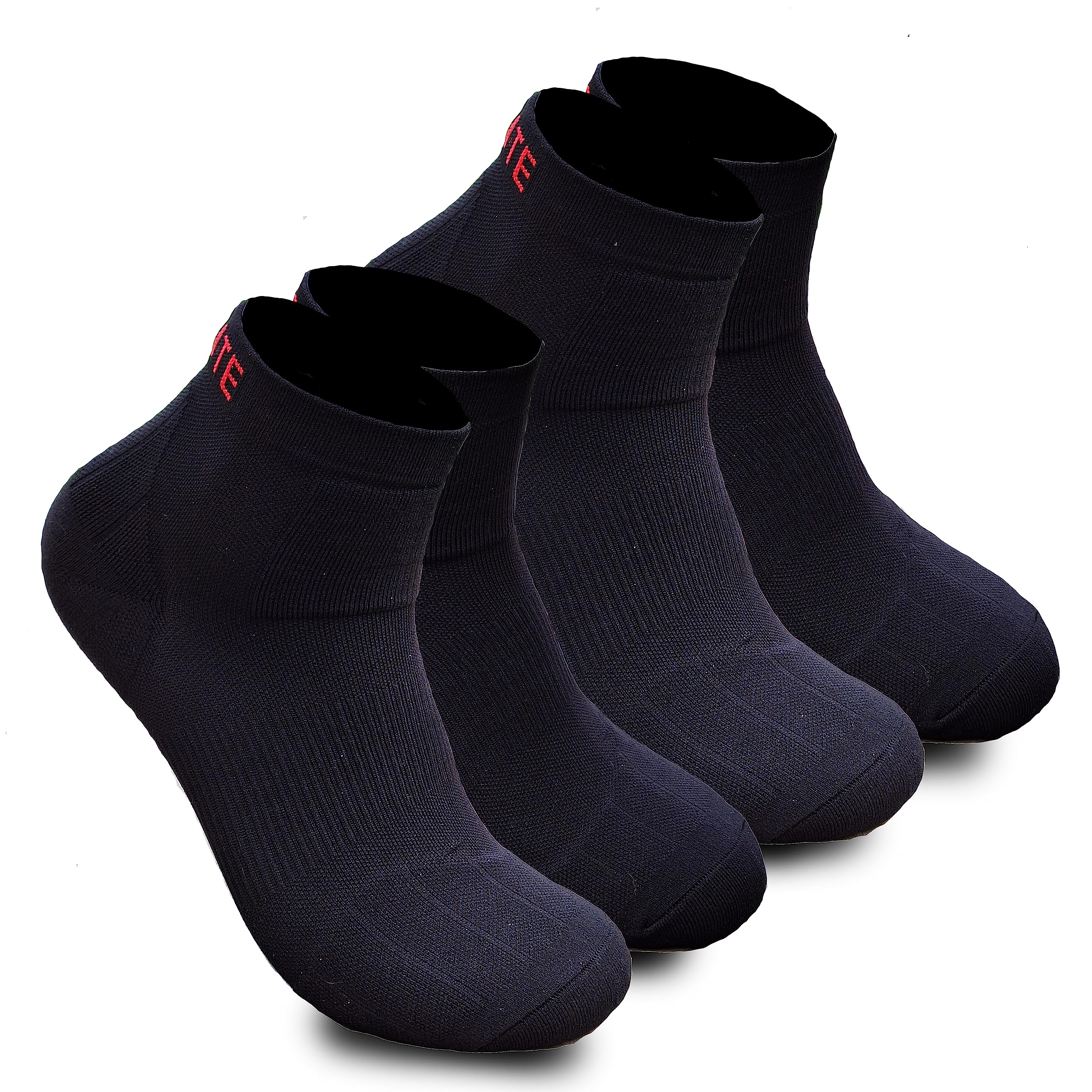 Hoplite Trail Running Compression Socks for Men & Women - 2 Pairs Multi-Pack with Arch Support & Moisture-Wicking - Perfect for Hiking, Marathon & Outdoor Sports