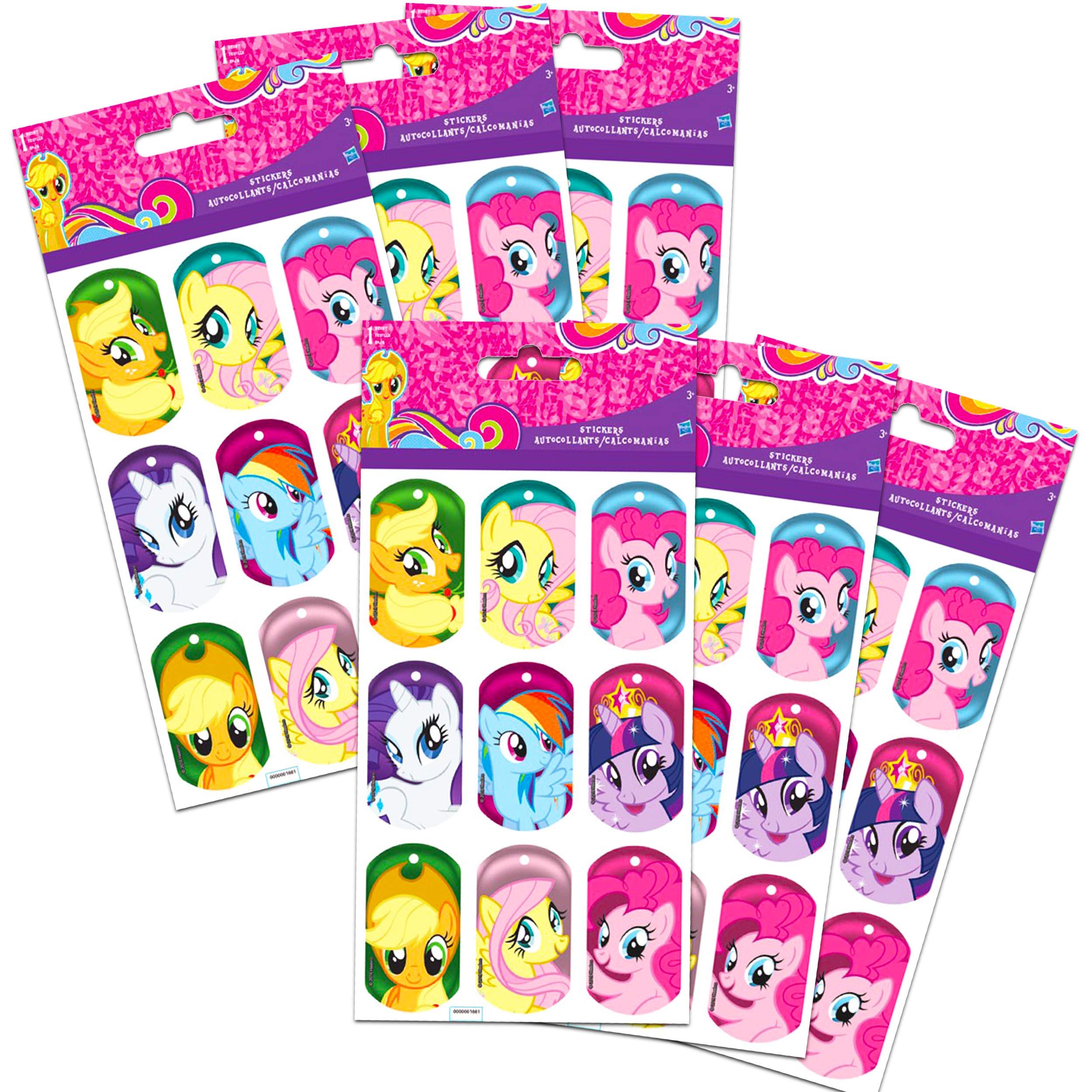 My Little Pony Stickers & Party Decorations Bundle - 6 Pack of Birthday Party Supplies, Favors & Wall Decals for Kids Room, Baby Shower & Themed Celebrations