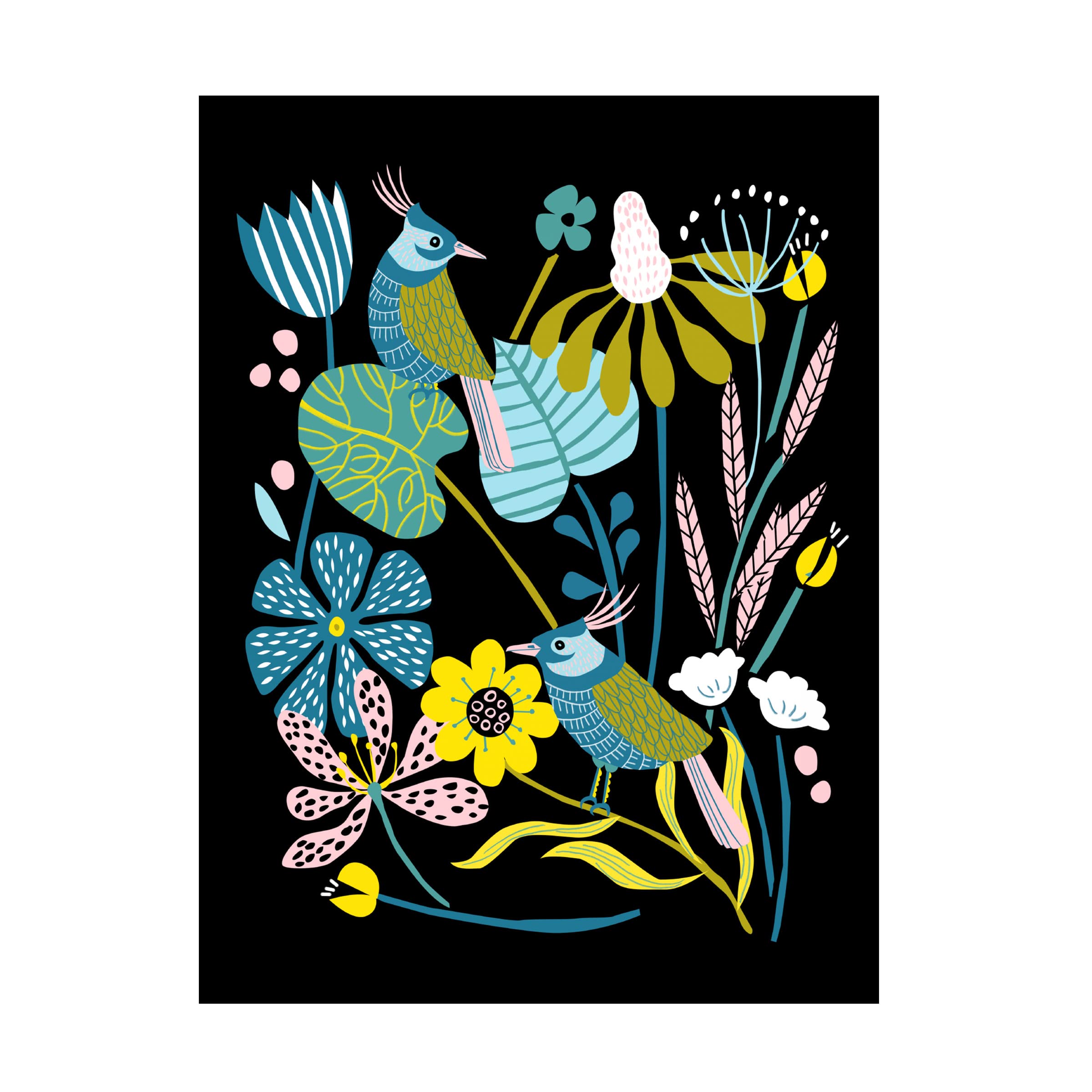 Trademark Fine Art 'Pleasure Garden I' Canvas Wall Art by Melissa Wang - Vibrant Floral Painting for Living Room, Bedroom & Office Decor
