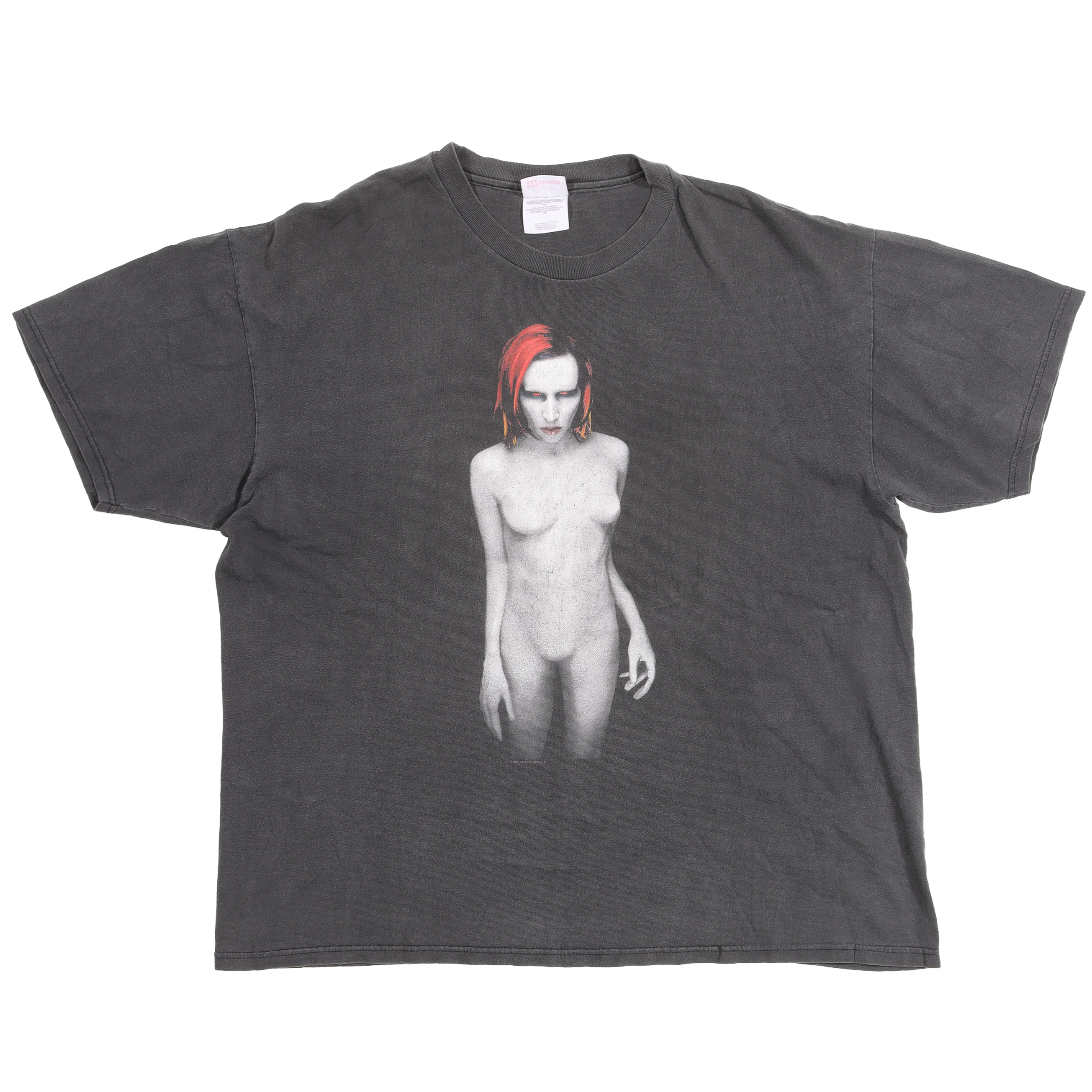 Vintage 1996 Marilyn Manson Mechanical Animals Graphic T-Shirt - Retro Band Tee for Concerts & 90s Grunge Fashion